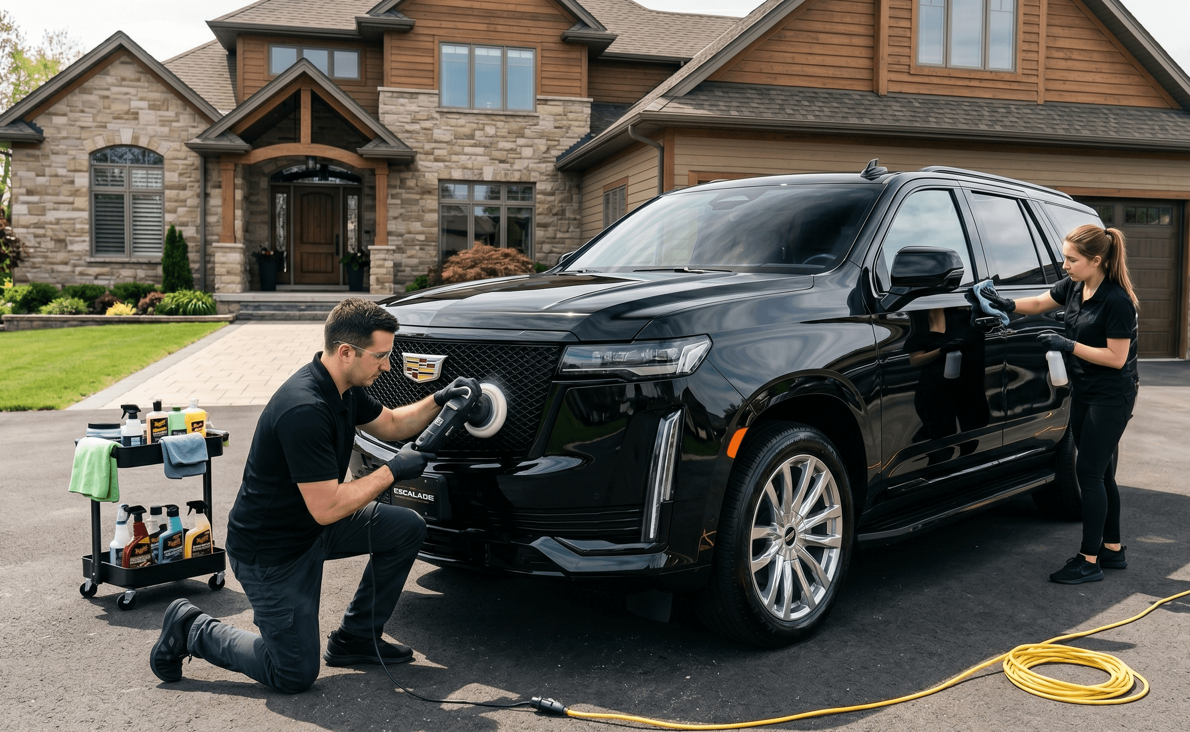 Freshly detailed vehicle by The Bubble Guys Mobile Car Detailing - Burlington
